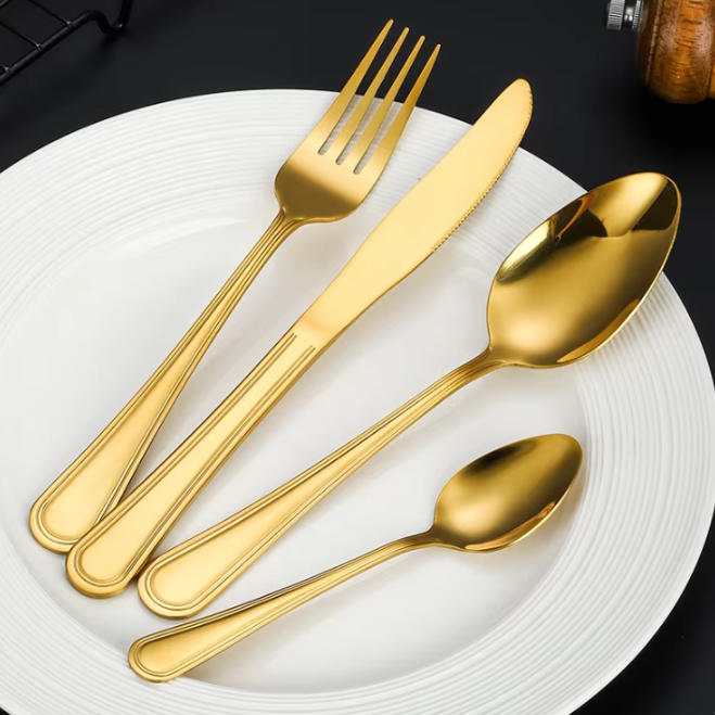 flatware finish - gold finish