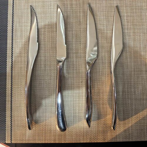 Mirror-Polished Stainless Steel Western Steak Knife Set