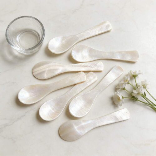 Natural Mother of Pearl Caviar Spoons