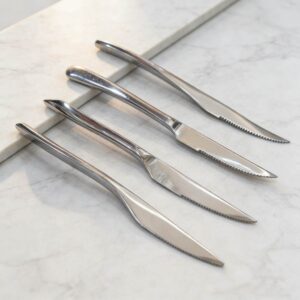Mirror-Polished Stainless Steel Western Steak Knife Set