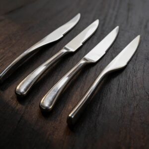 Mirror-Polished Stainless Steel Western Steak Knife Set