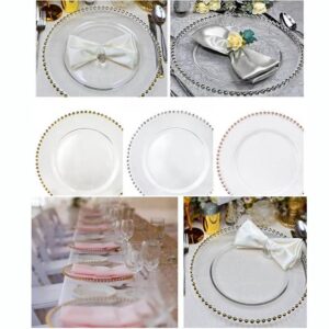 Beaded Glass Charger Plate