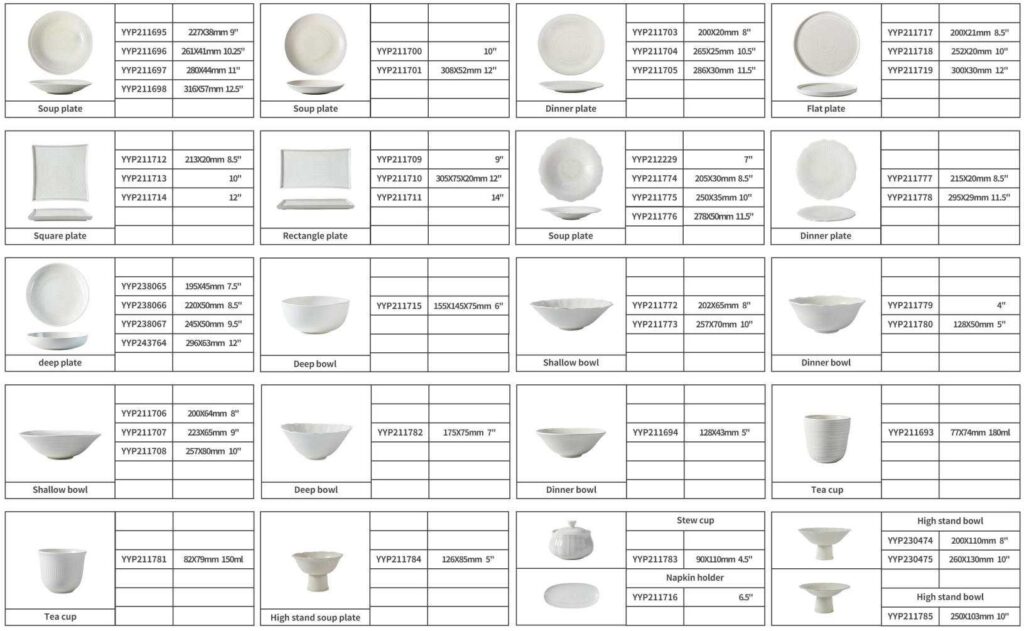Minimalist Matte Off-White Ceramic Dinnerware Set