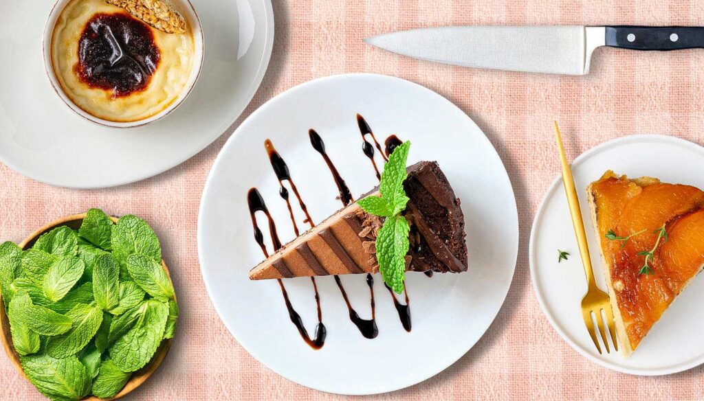 different types of dinner plate - dessert plate