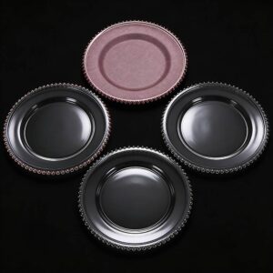 Beaded Glass Charger Plate