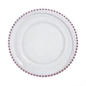 Beaded Glass Charger Plate