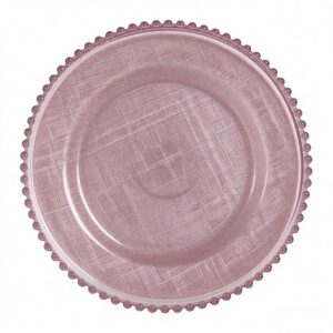 Beaded Glass Charger Plate