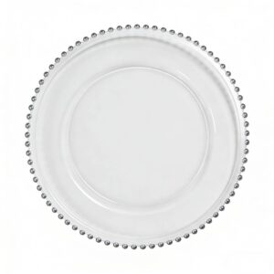 Beaded Glass Charger Plate