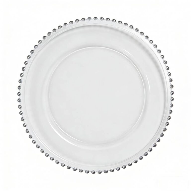 Beaded Glass Charger Plate