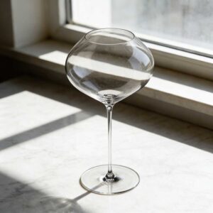 Minimalist Spherical Crystal Wine Glass