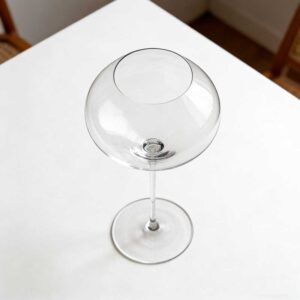 Minimalist Spherical Crystal Wine Glass