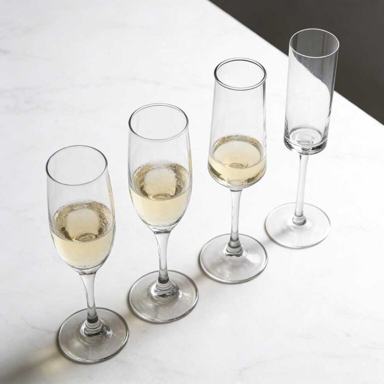 Lead-Free Crystal Champagne Flute Set