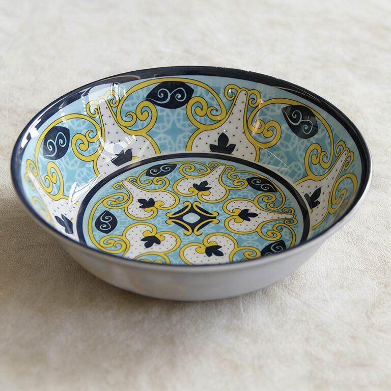 Bohemian Geometric Melamine Dinnerware Set