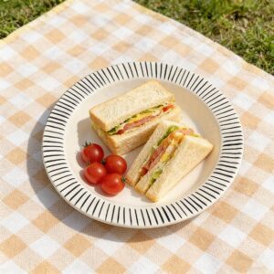 Ins-Style Black White Artistic Ceramic Deep Plates