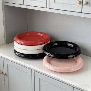 Korean Ins Style Solid Color Ceramic Plates
