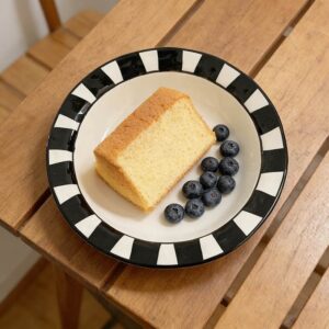 Ins-Style Black White Artistic Ceramic Deep Plates