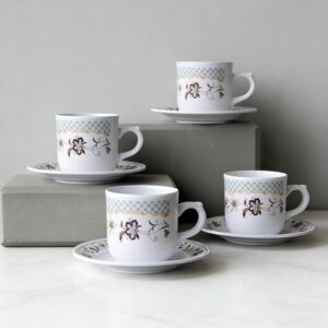 Vintage Pastoral Floral Melamine Dinnerware Set