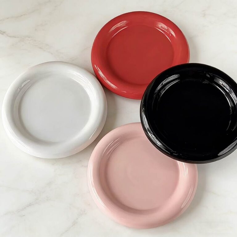 Korean Ins Style Solid Color Ceramic Plates