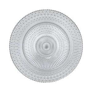 Luxury Vintage Radial Beaded Glass Charger Plates