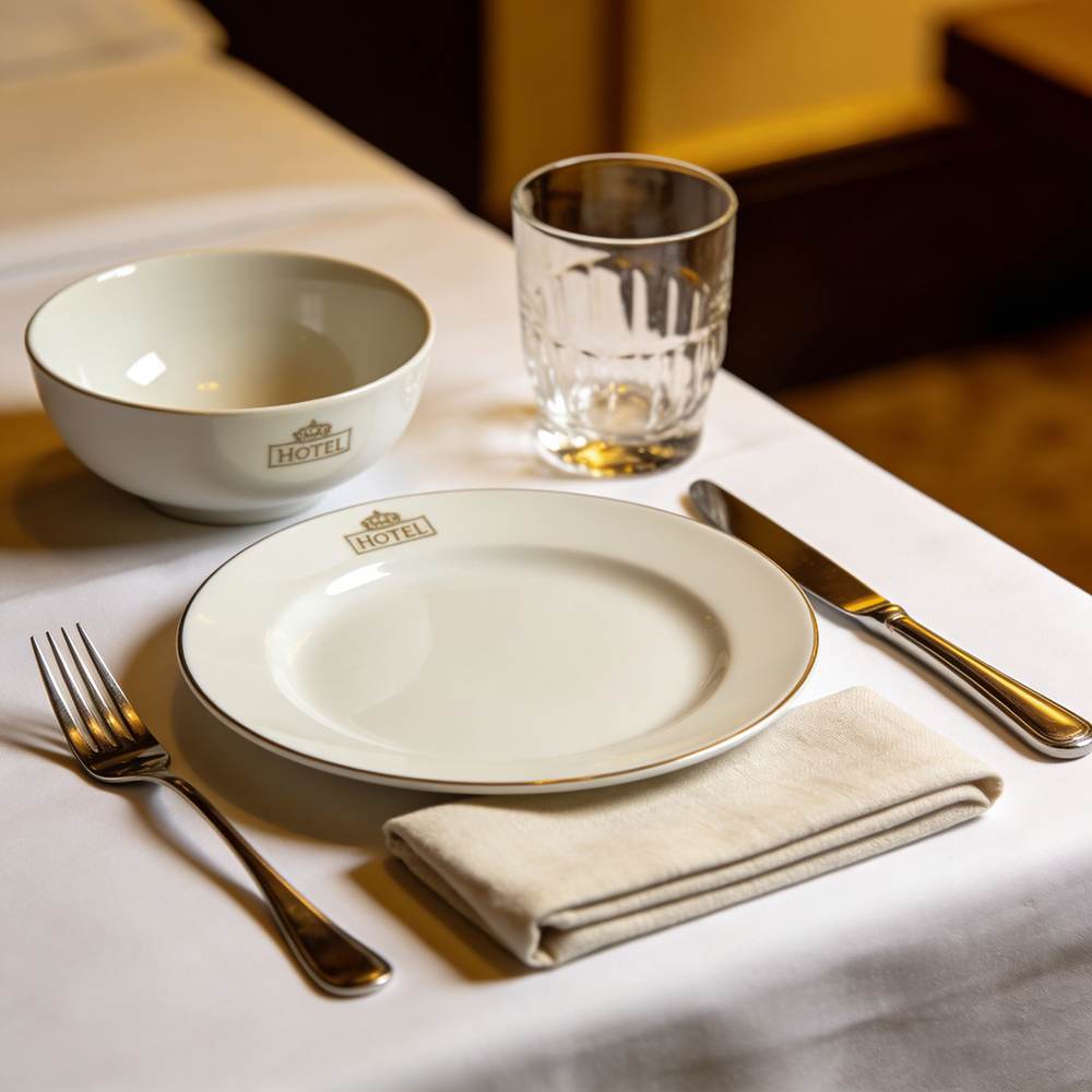 Hotel Room Service Tableware