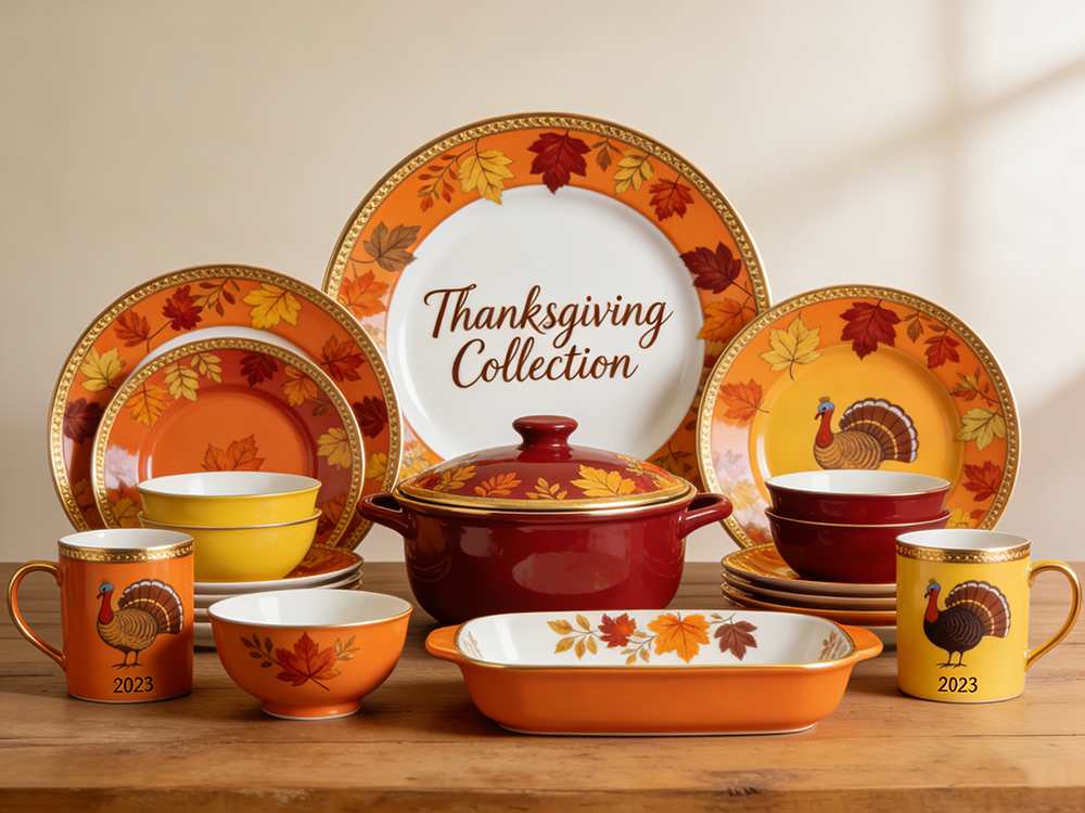 thanksgiving dinnerware sets