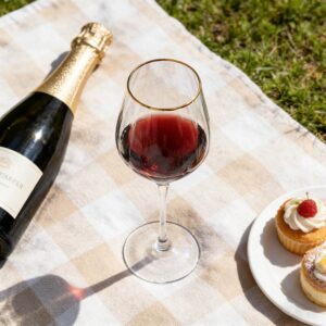 Luxury Gold-Rimmed Crystal Glass Set