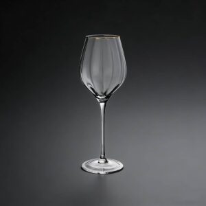 Luxury Gold-Rimmed Crystal Glass Set