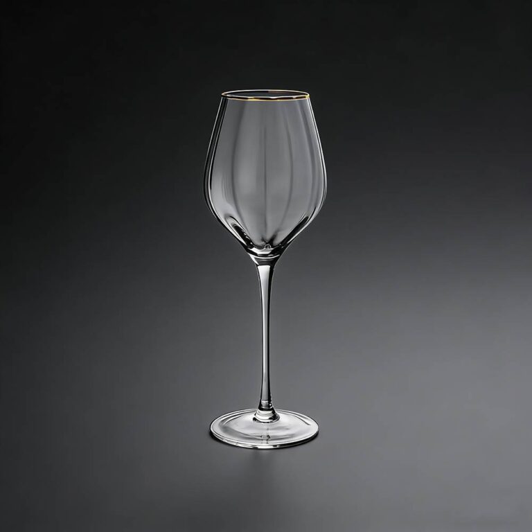 Luxury Gold-Rimmed Crystal Glass Set