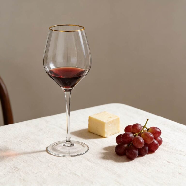 Luxury Gold-Rimmed Crystal Glass Set