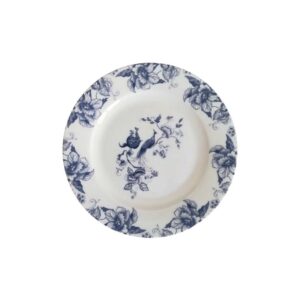 Luxury Blue White Peacock Floral Bone China Dinnerware Set
