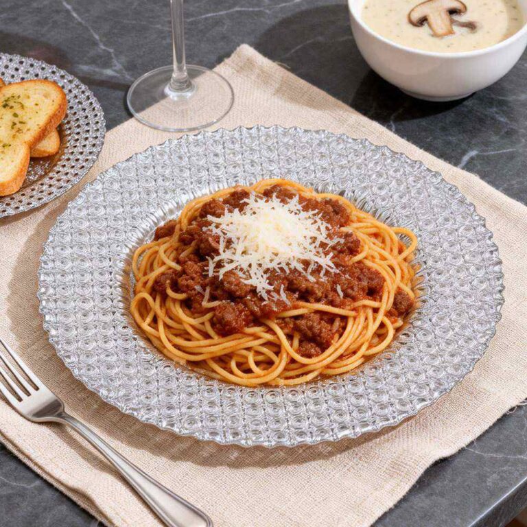 Luxury Full Gold Beaded Glass Charger Plate