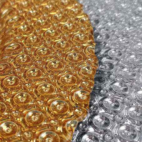 Luxury Full Gold Beaded Glass Charger Plate