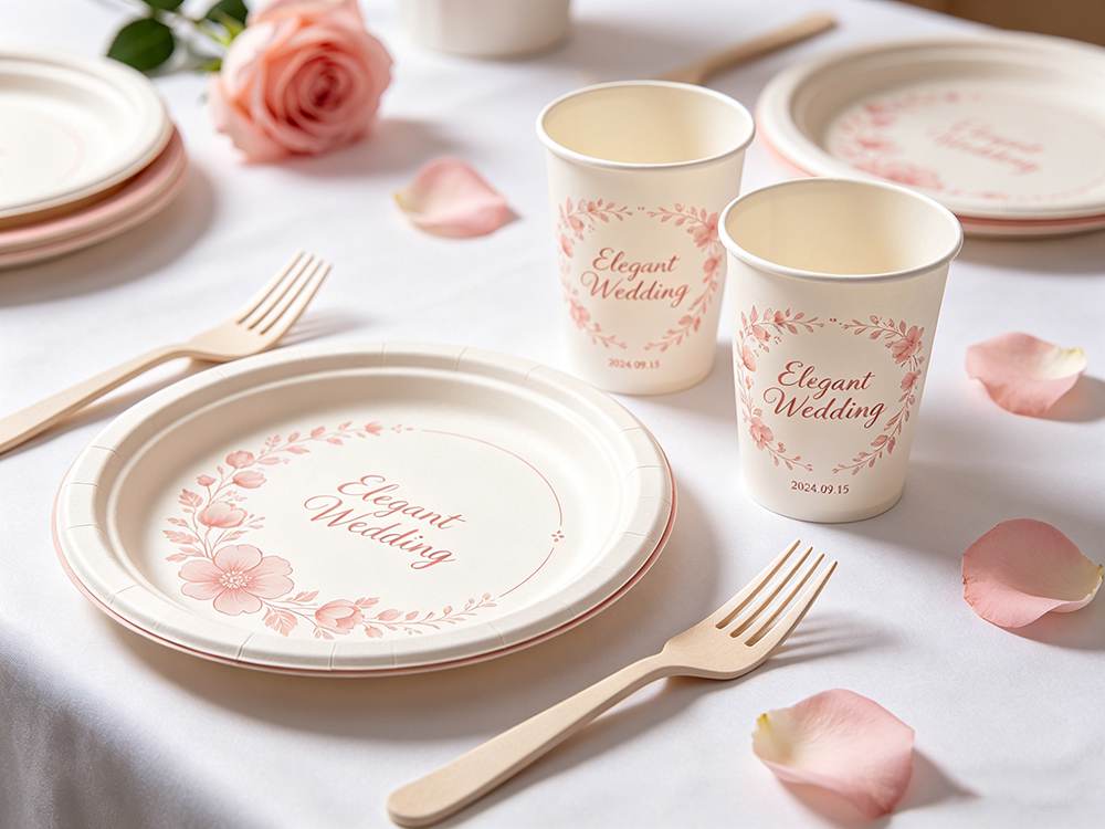 disposable wedding dinnerware