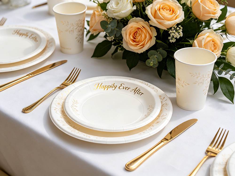 disposable wedding dinnerware