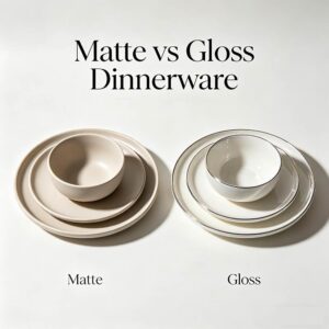 matt vs gloss dinnerware
