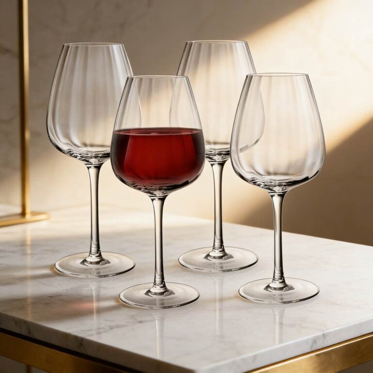 Minimalist Transparent Crystal Wine Glass Set