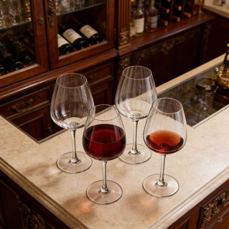 Minimalist Transparent Crystal Wine Glass Set