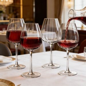 Minimalist Transparent Crystal Wine Glass Set