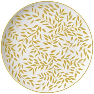 Luxury Golden Leaf Vine Bone China Dinnerware Set