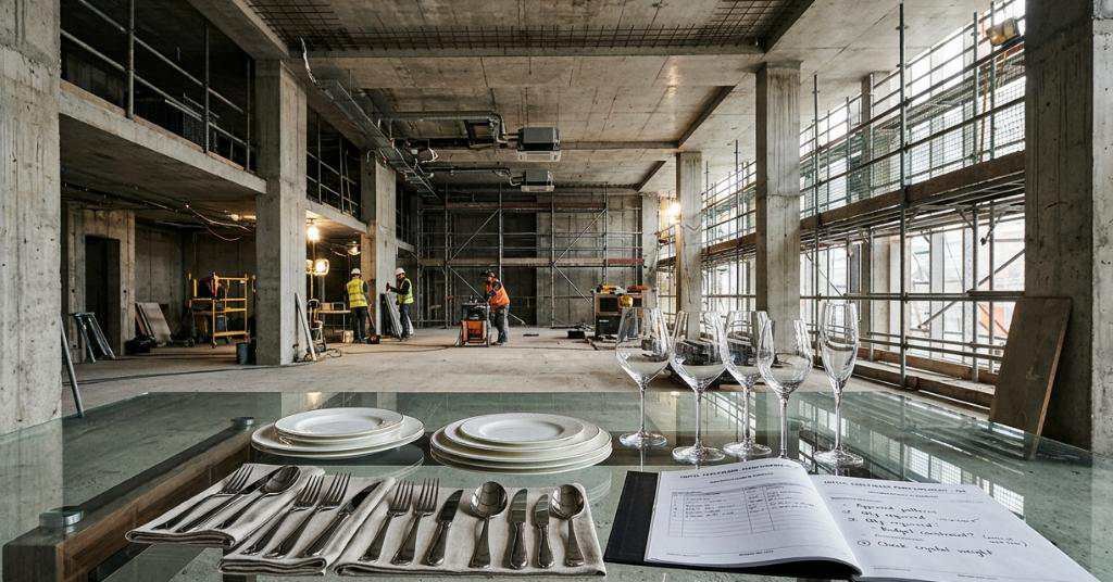 hotel opening tableware check list