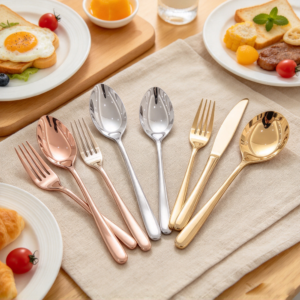 Multicolor Stainless Steel Flatware Set – Hotel, Wedding, Banquet & Restaurant Use