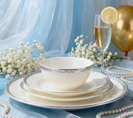 Custom wedding dinnerware