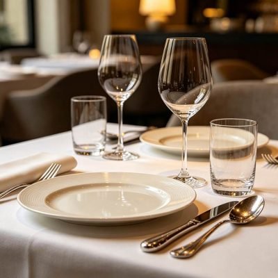 Match Dinnerware, Flatware, and Glassware for Restaurant