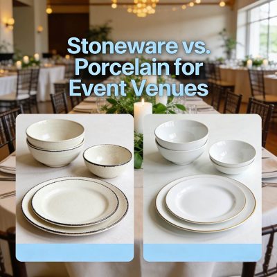 Stoneware vs. Porcelain for Event Venues