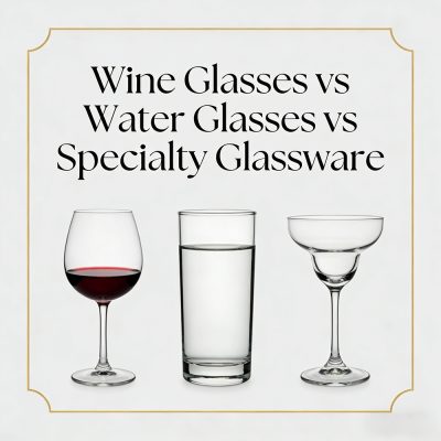 Wine Glasses vs Water Glasses vs Specialty Glassware