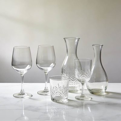 commercial glassware selection