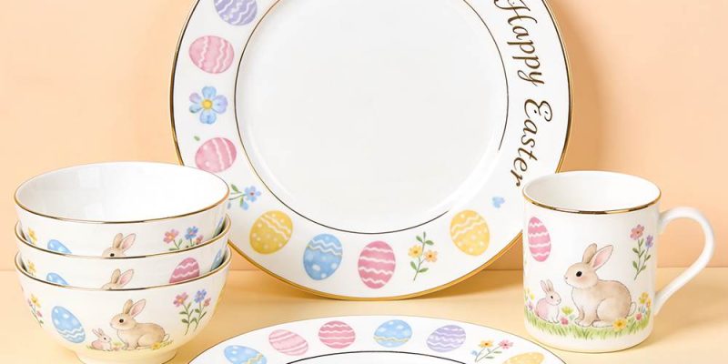 easter dinnerware