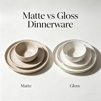 matt vs gloss dinnerware