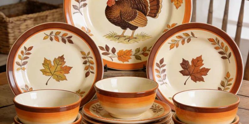thanksgiving dinnerware sets